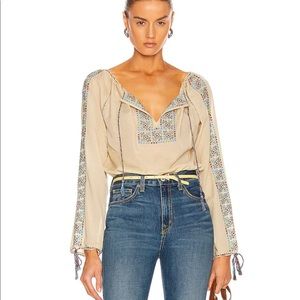 Nili Lotan Diandra Embroidered Blouse